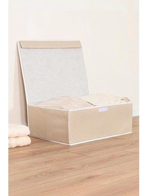 Helen's Home 5 Adet Bazaaltı Kutu Hurç Giysi Yastık Hurcu Düzenleyici Saklama Kutusu 50X40X19 Kapaklı