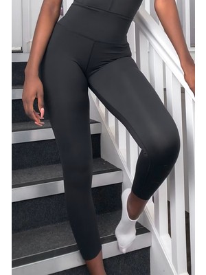 Nike Yoga Luxe Leggings High Rise Yüksek Belli Lazer Kesim 7/8 Toparlayıcı Soft Tayt Antrasit