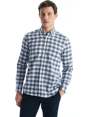 Lc Waikiki Yeni Sezon Regular Fit Uzun Kollu Ekose Gabardin Erkek Gömlek
