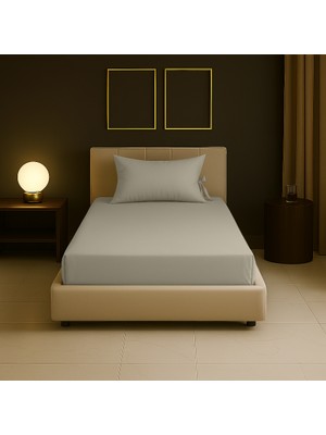 Sabia Soft Touch %100 Pamuk 62 Tel – 80X190 +30 cm Tek Kişilik Lastikli Çarşaf Seti