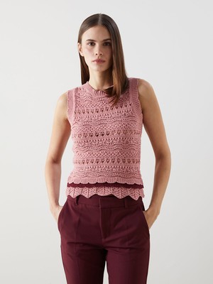 Lc Waikiki Yeni Sezon Bisiklet Yaka Ajurlu Kadın Triko Süveter