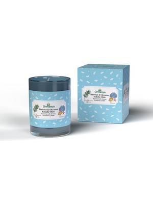 PremiumPort Doğal Biberiye ve Okyanus Kokulu Güzel Mum, Saf ve Temiz Hediye