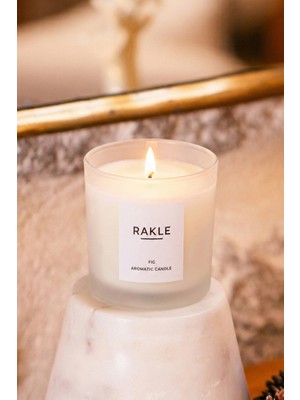 PremiumPort Yumuşak Fig Kokulu Beyaz Mum 200G, Sıcak ve Rahatlatıcı Atmosfer