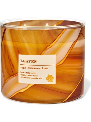 PremiumPort Leaves Büyük Mum, Sıcak ve Huzurlu Atmosfer Için Şık Tasarım