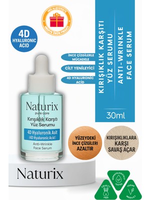 Yaşlılık Karşıtı Yüz Serumu | 4d Hyaluronic Acid | Derin Nemlendirme & Cilt Yenileme 30 ml