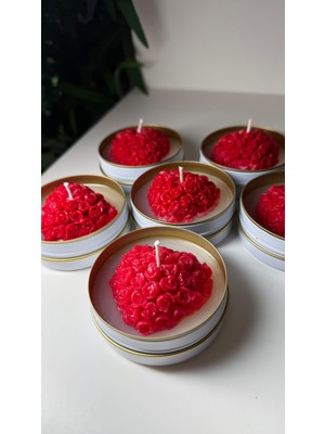 The Little Nature The Lıttle Nature Rose Glow / Özel El Yapımı Kalp Detaylı Jojoba Kokulu Mum