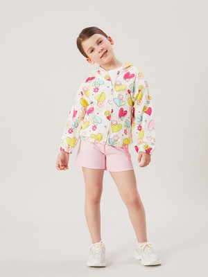 Lc Waikiki Yeni Sezon Kapüşonlu Kız Bebek Fermuarlı Sweatshirt