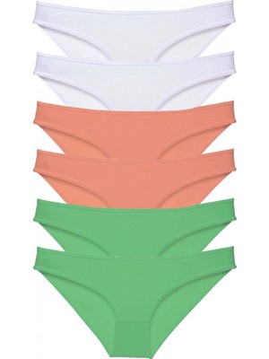 MiraLive 6 Adet Süper Eko Set Likralı Kadın Slip Külot 550