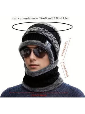 Siyah Renk Kışlık Atkı Bere Seti