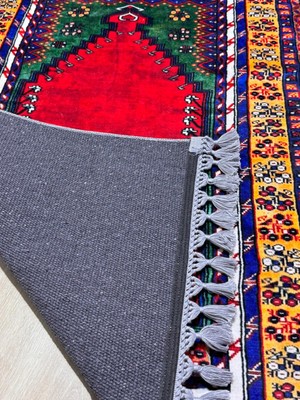 Prayer Rug Dokuma Taban Örgü Püsküleri ve Ipek Kadar Yumuşak Yüzeyiyle Bambu Seccade Namazlık 80X125 cm Hac Umre Ramazan Hediyesi