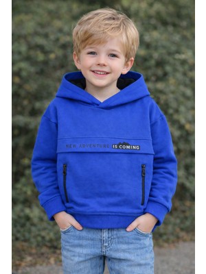 Wanex Erkek Çocuk Uzun Kollu Kapüşonlu Sweatshirt – Kalın Kumaş, Pamuklu (5–10 Yaş)
