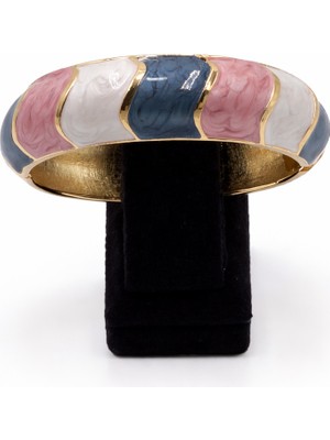 Pangu Mine Detaylı Altın Renk Çelik Bilezik