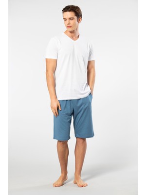 Cacharel Erkek Kisa Kollu Modal Bermuda Takim