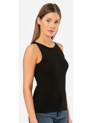 Türen Kadin Halter Yaka Fitilli Atlet