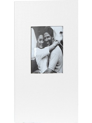 Angelphoto 300LÜK 10X15CM Aile Albümü - Deri Kaplı Foto Album 300LU Beyaz