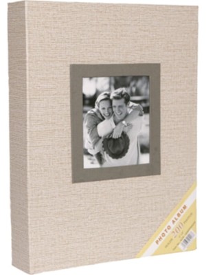 Angelphoto 15X21CM 200’LÜK Koton "krem" Desenli Fotoğraf Albümü