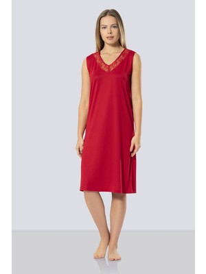 Türen Kadin Dantelli V Yaka Gecelik