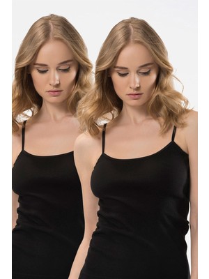 Türen Kadin Ip Askili Pamuklu Atlet 2'li Paket