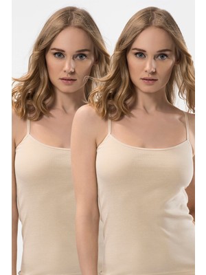 Türen Kadin Ip Askili Pamuklu Atlet 2'li Paket