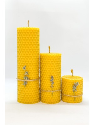 PremiumPort Doğal Petek Balmumu Mum Seti ile Evinizi Sıcak ve Huzurlu Kılın