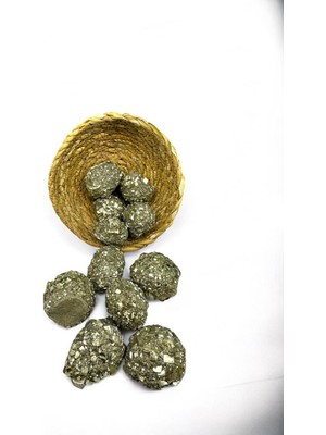 Zodyak Doğal Taş Pirit Doğal Taş Ham Parça A Kalite