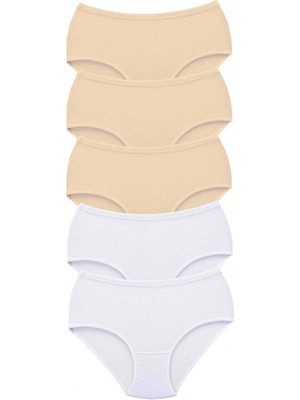 MiraLive 5 Adet Tutku Kadın Yüksek Bel Bato Kalın Lastik Külot S10