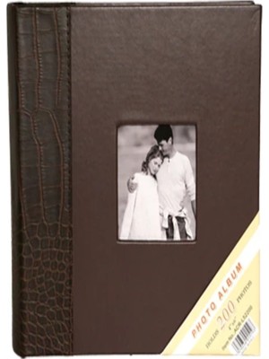 Angelphoto 10 x 15 cm 200'LÜK Taba Kahve Deri Fotoğraf Albümü
