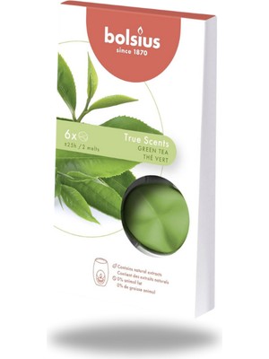 PremiumPort Yeşil Çay Kokulu Buhardanlık Eritme Tableti, 2-3 Kullanım, Yaklaşık 25 Saat