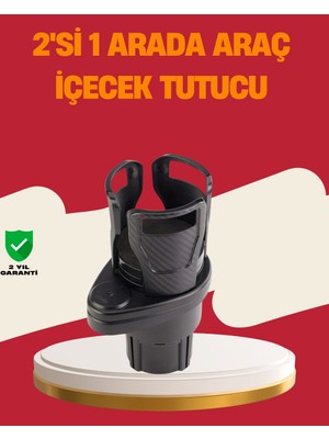 UMD Tekno Otomobil Bardak Tutucu Ikisi Bir Arada 360° Dönebilen Geniş Kapasiteli Uygun