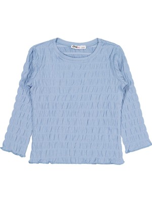 Civil Girls Raporlu 2-5 Yaş Sweatshirt - Mavi 4-5 Yaş