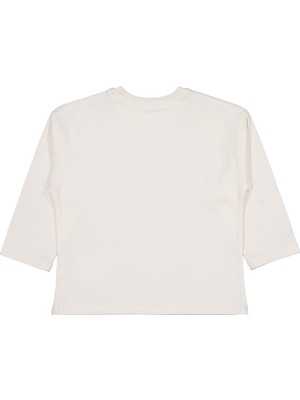 Civil Girls Good Baskılı 6-9 Yaş Sweatshirt - Ekru 9-10 Yaş