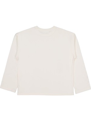 Civil Girls Stay Cool Mood Baskılı 10-13 Yaş Sweatshirt - Ekru 10-11 Yaş