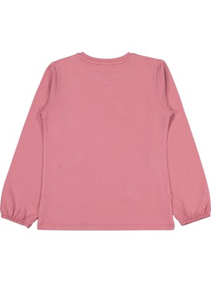 Civil Girls Kelebek Nakışlı 6-9 Yaş Sweatshirt - Pembe 9-10 Yaş