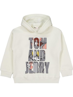 Tom And Jerry 6-9 Yaş Sweatshirt - Ekru 9-10 Yaş