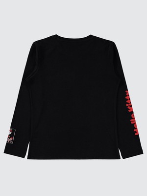 Civil Girls Hello Kitty 10-13 Yaş Sweatshirt - Siyah 12-13 Yaş