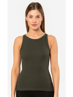 Türen Kadin Halter Yaka Fitilli Atlet