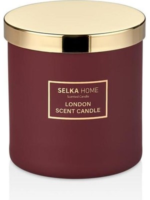 PremiumPort Doğal Organik Cam Mum 480 Grışı, Sıcak ve Ferahlatıcı Atmosfer Için