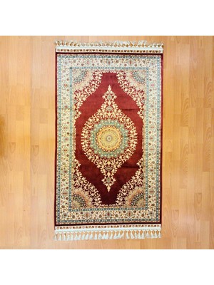 Mevlana Bazaar Klasik Desenli Zarif Motifli 133 x 190 cm Ipek Halı