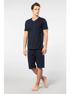 Cacharel Erkek Kisa Kollu Modal Bermuda Takim