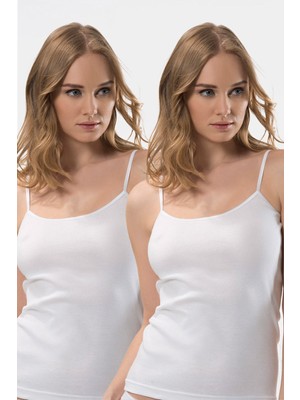 Türen Kadin Ip Askili Pamuklu Atlet 2'li Paket