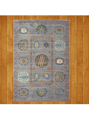 Mevlana Bazaar Renkli Madalyon ve Motifli 80 x 300 Vintage Eskitme Yolluk