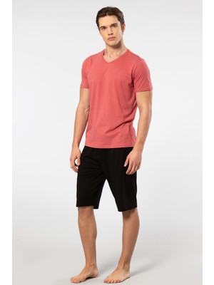 Cacharel Erkek Kisa Kollu Modal Bermuda Takim