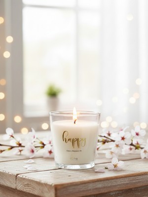 PremiumPort Cherry Blossom Air Vegan Doğal Terapi Bardak Mum 150G