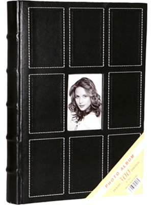 Angelphoto Lüks 10X15CM 300’LÜK Deri Kare Desenli Fotoğraf Albümü