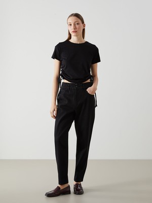 Lc Waikiki Yeni Sezon Beli Lastikli Slouchy Fit Kadın Jean Pantolon