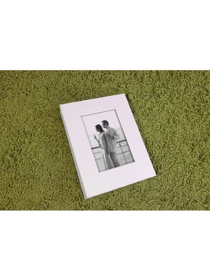 Angelphoto 10X15CM 200'LÜK Deri Fotoğraf Albümü Beyaz