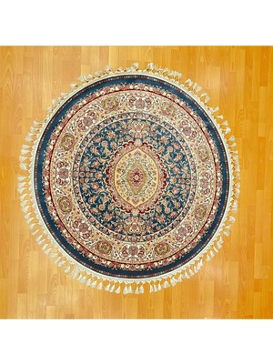 Mevlana Bazaar Yuvarlak Klasik Madalyon 150 X150 cm Ipek Halı