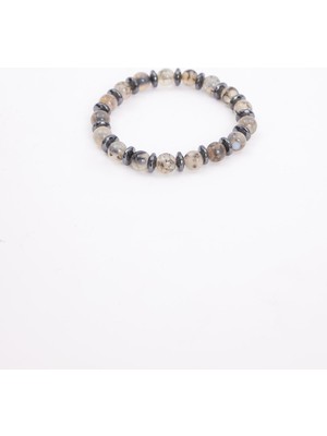 Tudors Doğal Taş Unisex Şeffaf Bileklik