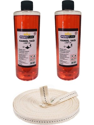 PremiumPort Kırmızı Kandil Yağı 2’li Set, Dumansız, Kokusuz, Iç Mekan Gaz Lambası Bambu Yakıtı