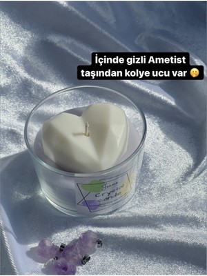 PremiumPort Ametist Taşlı Lavanta Kokulu Kristal Aromaterapi Kolye Ucu